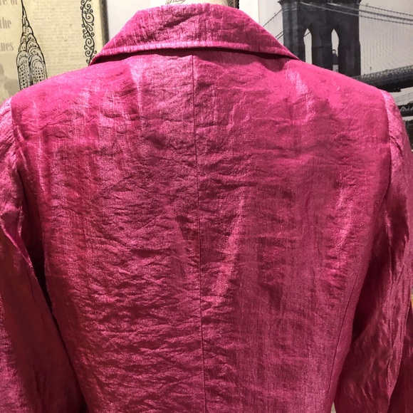 BNWOT Women’s Pink Iridescent Blazer by TanJay - Picture 7 of 11
